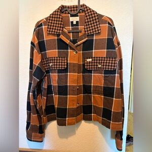 Cropped Fall Flannel - Small
